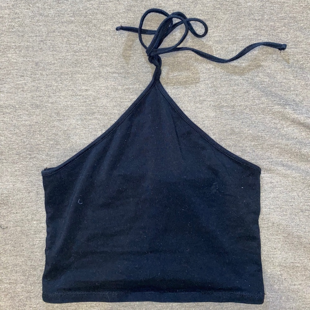 Black Halter Tube Top